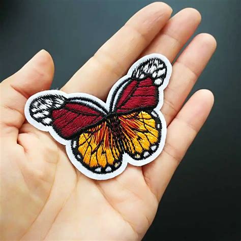 butterfly patches for clothes|embroidered butterfly patches.